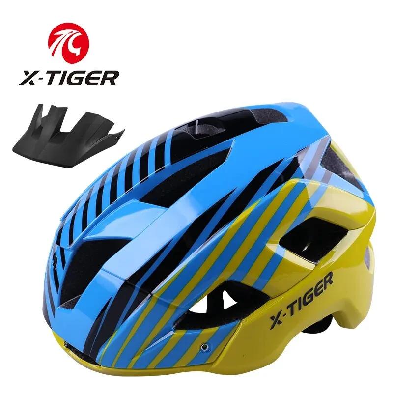 X-tigre-capacete de bicicleta integralmente moldado para homens e mulheres, capacete de fivela magnética, capacete de ciclismo ultraleve ao ar livre, capacete de bicicleta MTB - Image 1