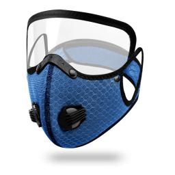 Máscara Facial de Ciclismo com Filtro Óculos Masculinos, Lavável, Reutilizável, Poeira, Bandana, Filtros de Carvão Ativado, Ciclismo, Esporte, Novo - Image 6