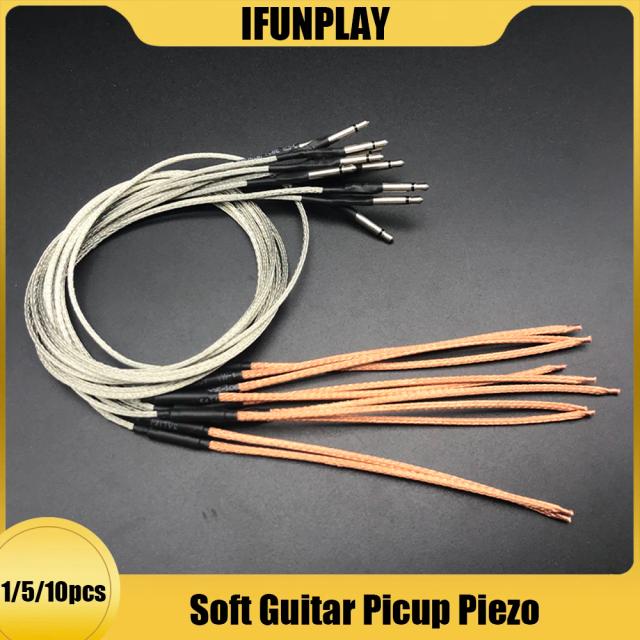 Captador Piezo Ponte Guitarra Acústica Macio 45cm Conector 2.5mm