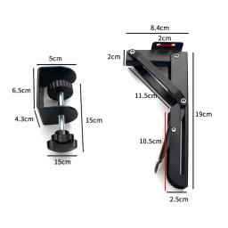 Suporte altura dobrável e ajustável para mesa, bandeja do teclado, acessórios prateleira do armazenamento, 2pcs - Image 5