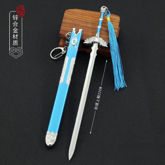 Armas Mágicas e Periféricas: Fada Espada, Antiga Espada Feroz, Faca Xuanji Dingkun e Kirsite com Modelo de 22cm