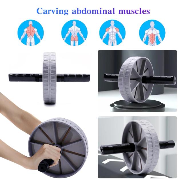 Roda de Treino Abdominal Silenciosa e Antiderrapante - Equipamento de Fortalecimento