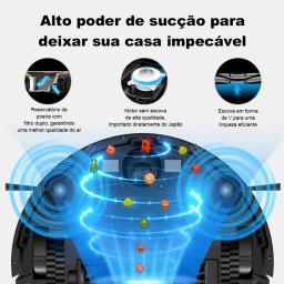 Robô Aspirador Liectroux XR500 Inteligente Aspira e Passa Pano Navegação a Laser Aplicativo WiFi Conecta com Alexa - Image 5