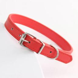 Colar de couro colorido para cachorro, gato e gatinho, colar personalizado com nome, acessórios para animais, arnês - Image 4
