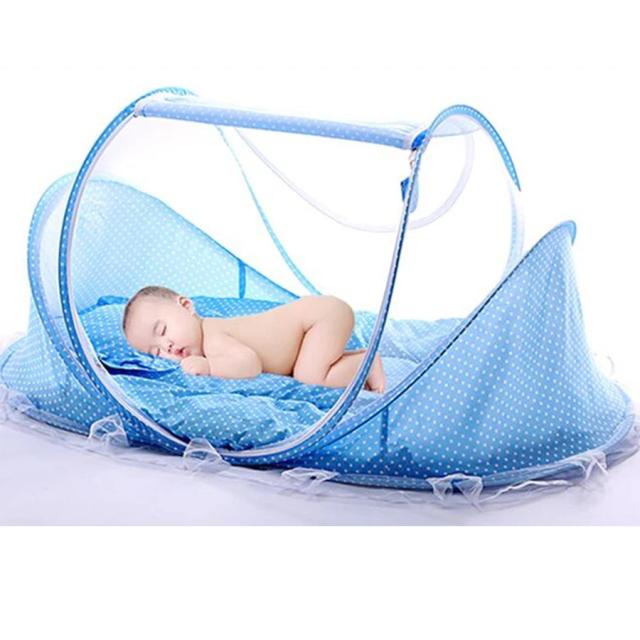 Berço Mosquiteiro Portátil Compacto com Zíper e Proteção Completa para Bebês