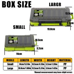 SAMOLLA Caixa de equipamento compacta dupla face – Pesca simplificada com organizador durável e versátil para iscas, ganchos, iscas - Image 3