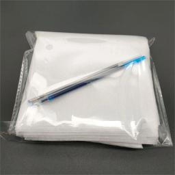 Papel transferência branco 4/10 folhas papel carbono branco para tecido pano bordado rastreamento padrão diy dropship - Image 2