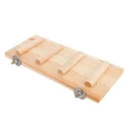 1pc animal de estimação pássaro papagaio plataforma de madeira suporte rack brinquedo hamster ramo poleiros para gaiola de pássaros brinquedos 3 tamanhos pet station board - Image 2