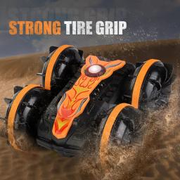 Carro Acrobático Amphibiou Todo Terreno - 360 °   Veículo de controle remoto à prova d'água, brinquedo de piscina de praia para meninos e meninas, presentes ao ar livre - Image 1