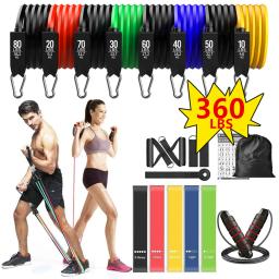 Ginásio faixas da resistência da aptidão para o estiramento da ioga puxar para cima assist bandas de borracha crossfit exercício treino equipamento - Image 1
