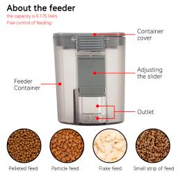Alimentador Automático De Peixes Com Temporizador Inteligente, Dispensadores De Alimentos De Tanque, Suprimentos De Aquário - Image 4