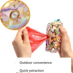 Dog Poop Bag Dispenser, Poo Bag Holder para cães andando, Multifuncional Dog Garbage Bags Holder, Saco de armazenamento de vaso sanitário ao ar livre - Image 4