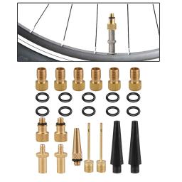 Cobre pneu bomba adaptador Kit, Inflator bicicleta, MTB Acessório, AV, DV, Mountain Bike, SV - Image 4