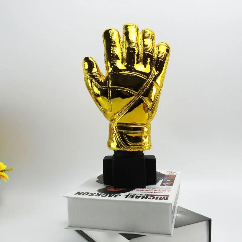 Luvas De Goleiro De Futebol De Ouro Personalizado Troféu, Artesanato De Resina, Melhor Banhado A Ouro, Prêmio De Futebol, Presente Personalizável, Fãs Liga Souven - Image 1