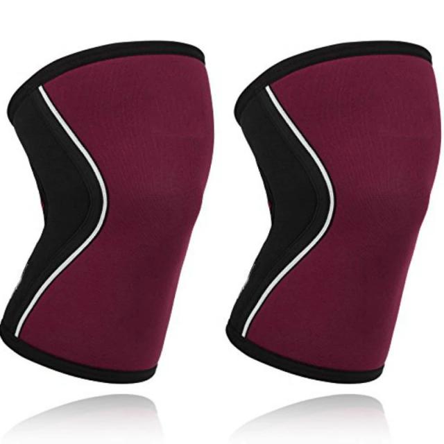 Joelheiras de Neoprene para Halterofilismo e Powerlifting - Compressão para Treinos de Academia e Basquete, 7mm de Suporte e Conforto