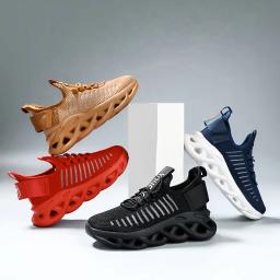 Sapatos de corrida respiráveis para crianças, Tênis vermelhos, Sapatos esportivos para crianças, Meninos Blade Shoes, Primavera e Verão, Venda quente, 2024 - Image 6