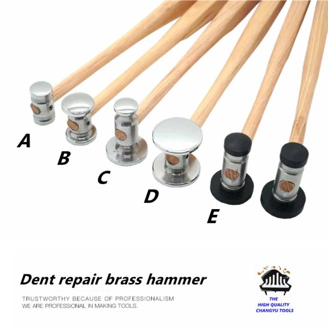 Ferramenta de Reparação para Instrumentos de Latão: Ajuste de Trompete, Trombone e Trompa, Reparação de Amassados e Martelo de Latão com Acabamento Espelhado