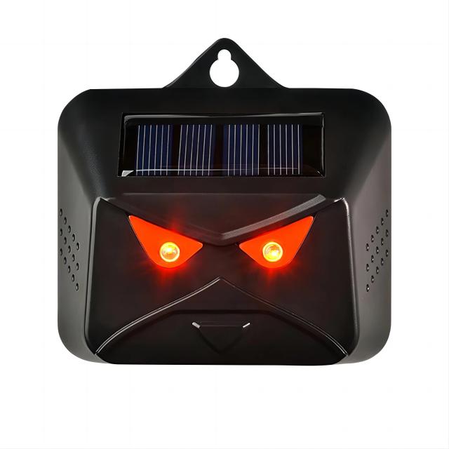 Repelente Ultrassônico Solar com Sensor de Movimento e Infravermelho para Animais