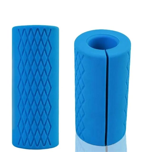 Equipamento de Haltere com Alças Grossas e Protetores de Silicone Antideslizantes para Musculação