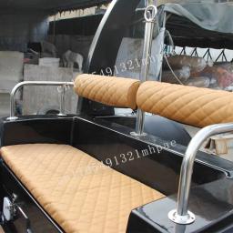 Barco inflável luxuoso de 7 passageiros Rib-480 com casco de fibra de vidro para motor de popa para costela esportiva 480 - Image 5