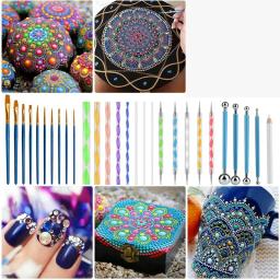Mandala Dotting Tools Set, Pintura Stencil, Artes Suprimentos, Kits de Ferramentas, Incluindo Modelos de Estêncil, Mini Cavalete, 45 Pcs - Image 6