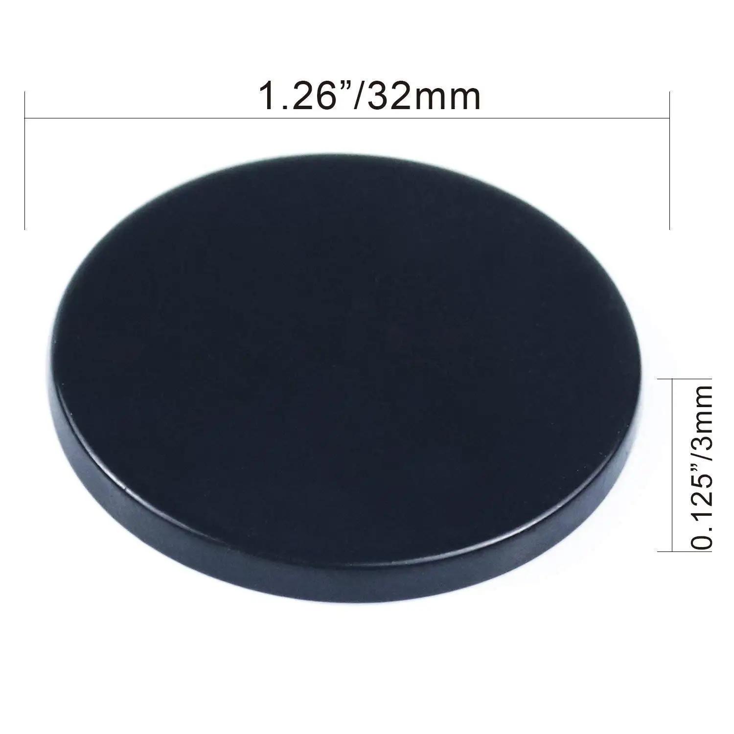 Forte disco de neodímio ímãs, Adesivo dupla face para artesanato, Poderoso ímãs de terras raras, Heavy Duty, Preto - Image 1