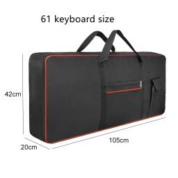 Pacote de Ombro Duplo Espessado para Teclado, Piano Elétrico Bag, Impermeável, Portátil, Durável, 600D, 61, 76, 88 Chave - Image 1