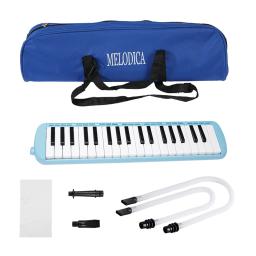 Teclado do piano do ar com 2 tubulação macia do sopro, melutes, instrumentos de sopro, 2 bocais de sopro, 37 chaves - Image 1