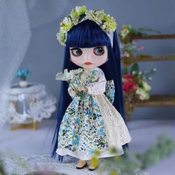 Boneca ICY DBS Blyth BJD Corpo Articulado Pele Branca Conjunto de Cabelo Azul Boneca 1/6 30cm Presente para Menina Anime SD - Image 5