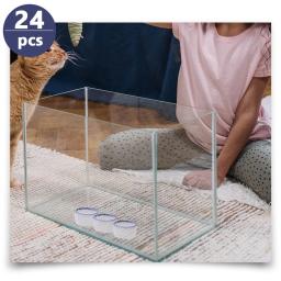 Réptil prato de água Terrário, Mini tigela do alimento, rastreador pia alimentação para lagarto e lagarto, Pet bacia da água, bebendo Container, 24 pcs - Image 5