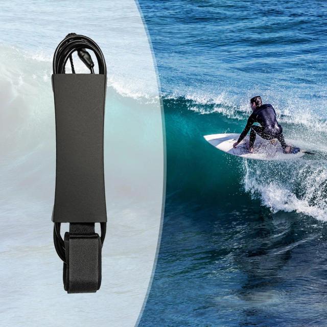 Tornozelo Surfing Leash Unissex para Stand Up Paddle, Surf e Longboard - Acessório Essencial para a Prática de Esportes Aquáticos
