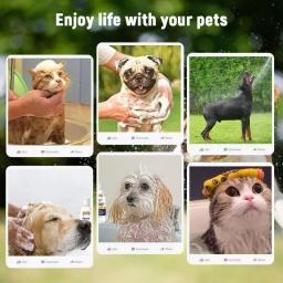 Natural Hidratante Dog Shampoo e Condicionador, Adequado para Pele Sensível, PH Equilibrado, Cachorro, 2 em 1 - Image 3