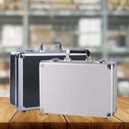 Estojo De Armazenamento De Alumínio Com Compartimento De Armazenamento, Caixa Sólida Com Zíper, Ferramentas Domésticas, Atividades, Viagem, Microfone - Image 4