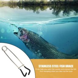 Portátil peixe boca spreader, aço inoxidável pesca Unhooker, Jaw Spreader, dispositivo de desacoplamento, ferramentas abertas - Image 5