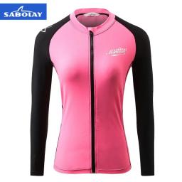 Jaqueta de surf com zíper para homens e mulheres maiô anti-UV, esportes aquáticos ao ar livre, roupa de mergulho, velocidade seca - Image 2