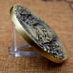 Grande moeda comemorativa de bronze dupla face, colecionável perfeito para exibição e presentes - Image 6