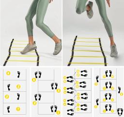 Equipamento De Escada De Agilidade Correias De Nylon Para Treinamento De Velocidade E Esportes, Treinamento De Futebol De Flexibilidade, Escada De Energia - Image 2