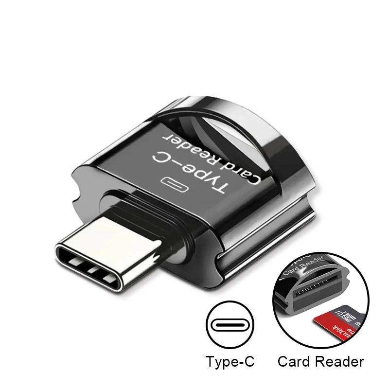 Plug and PlayType-CMini Leitor de cartão de telefone móvel de alta velocidadeTFCardOTGCard Reader Transmissão estável de alta velocidade - Image 1