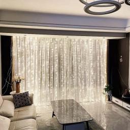 Luzes de cortina LED com controle remoto, USB, adequado para casa, quarto, casamento, festa, janela, parede, Dia das Bruxas, Decoração de Natal, 1 Pc - Image 2