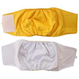 Fraldas laváveis para cães fêmeas Fraldas reutilizáveis Premium para cães no calor Fraldas para cães Feminino para Pet Iwith Ajustáveis Snaps - Image 3