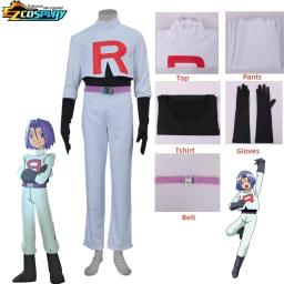 Anime cosplay traje para adulto equipe foguete jessie musashi james kojirou halloween cosplay traje conjunto completo traje - Image 5
