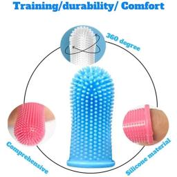 Non-Toxic Silicone Dedo Pet Toothbrush, Produtos de limpeza de dentes de cachorro, Bad Breath Care, Super macio, cão, gato - Image 2