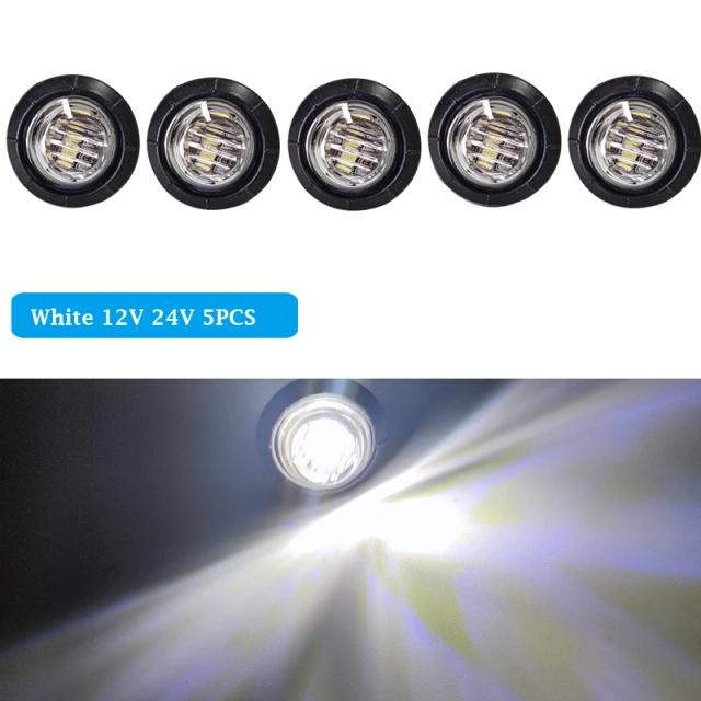 Luz de Navegação Impermeável LED para Barcos - Conjunto de 5 Lâmpadas Marinhas em Azul, Vermelho, Verde, Branco e Amarelo para 12V e 24V