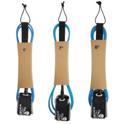 Leash de prancha de surf premium 6 pés, 7 pés, 8 pés e 7 mm corda de perna para surf, skim, longboard, pranchas de remo SUP - Image 2