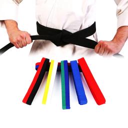 Cintos coloridos para Taekwondo, artes marciais, judô, karatê, taekwondo, uniforme de Aikido, cinto para crianças, adulto, 1pc - Image 1