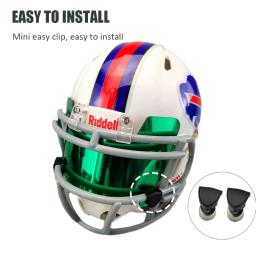 Universal Rugby capacete ornamentos, viseira com clipe, futebol americano, NFL, Mini modelo, viseira, Rugby Eye Shield, substituível, 1, 4 - Image 3