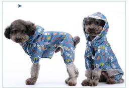 Impermeável All-Inclusive Raincoat cão de quatro patas, roupas para cães de pequeno e médio porte, Poncho Pet Supplies - Image 5