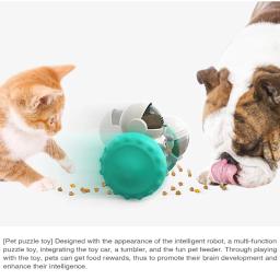 Trate o brinquedo vazando para cães pequenos e grandes, Brinquedos interativos Tumbler, Cachorro e gato, Dispensador Slow Food, IQ Training Accessories - Image 6