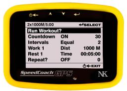 Mesa de frequência de remo US NK 0183T SpeedCoach GPS modelo 2 Mesa de frequência de remo - Image 1