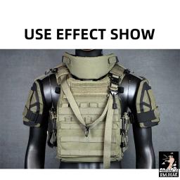 Dgear-Tactical Universal Shoulder Pads, Protetor de Armadura, Airsoft, Paintball, Caça, Protective Pads, Acessórios Esportivos - Image 4